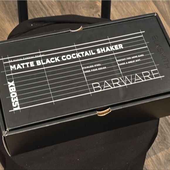 Blksmith Matte Black Stainless Steel Cocktail Shaker - Picture 6 of 6